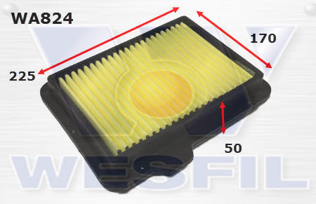 Air Filter Fits Toyota WA824 - Wesfil