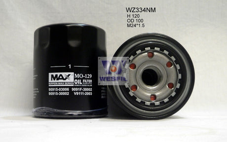 Oil Filter Z334 Fits Ford/Mazda/Toyota WZ334NM - Wesfil