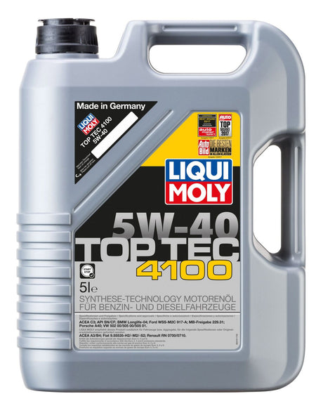 Top Tec 4100 5W-40 5L - LIQUI MOLY | Universal Auto Spares