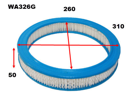 Air Filter Fits Ford (Gas Applications) WA326G - Wesfil