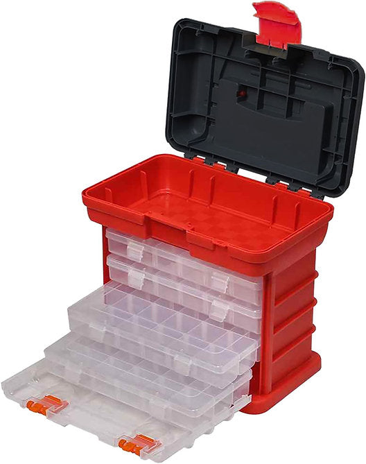 97 Compartment, Four Drawer Organiser Case - PKTool
