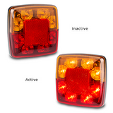 Stop/Tail/Indicator/Reflector LED 12V 40cm Cable & Plug Twin Blister Pack - LED AutoLamps | Universal Auto Spares