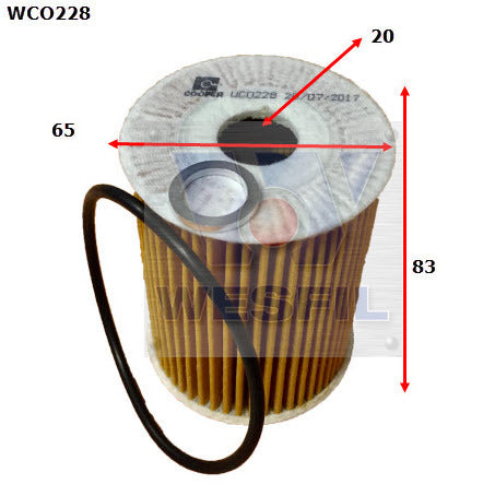 Oil Filter R2802P Fits Hyundai WCO228 - Wesfil