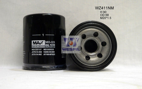 Oil Filter Z411 Fits Eunos/Ford/Mazda/Mitsubishi/Proton WZ411NM - Wesfil