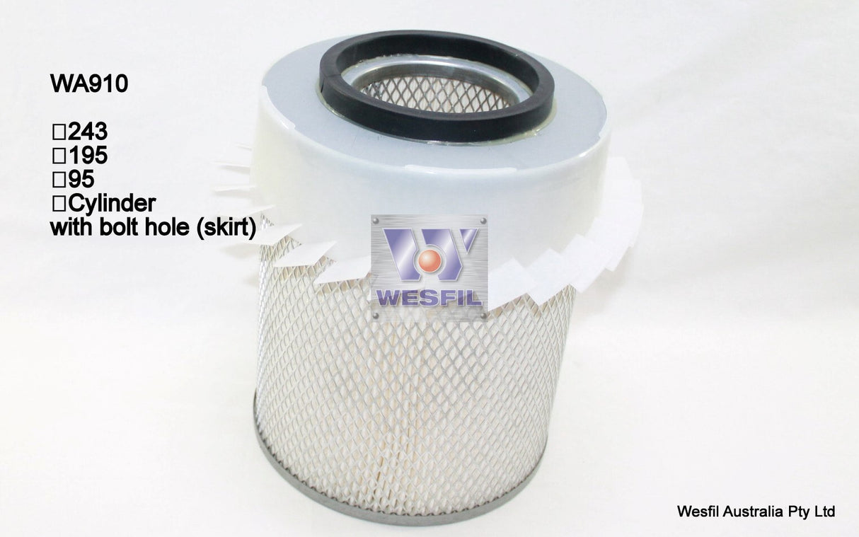Air Filter HDA5554 Fits Hino WA910 - Wesfil