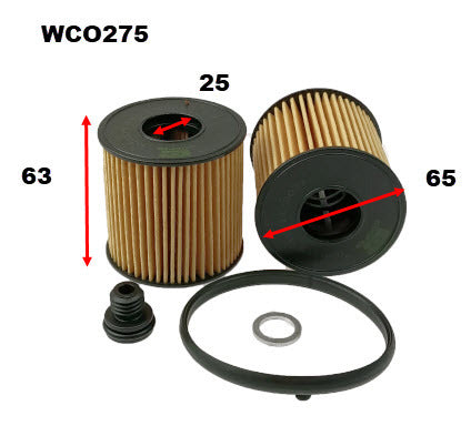 Oil Filter Fits Hyundai WCO275 - Wesfil