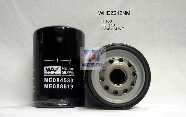 Oil Filter Z212 Fits Mitsubishi WHDZ212NM - Wesfil