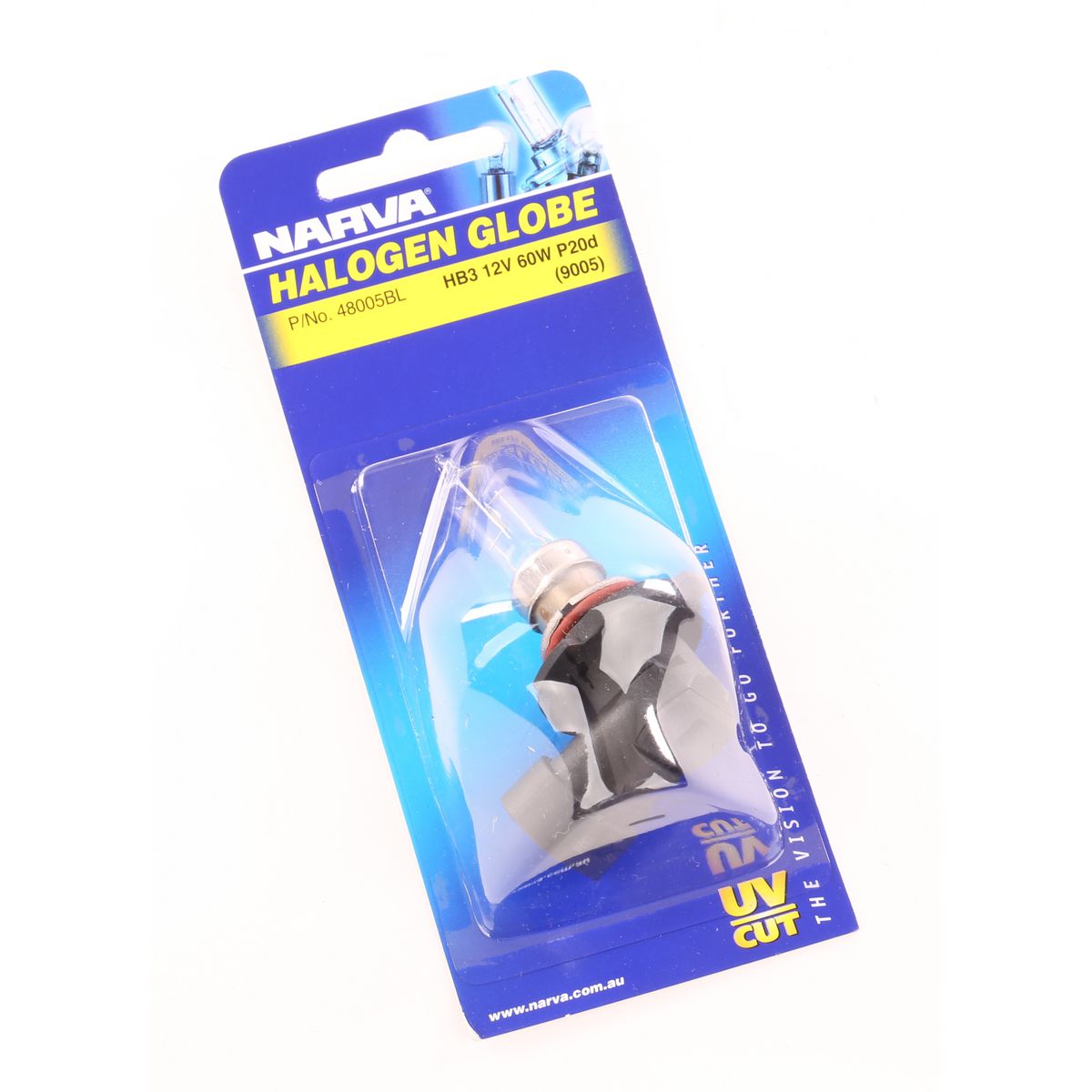 12V HV3 60W P20D Halogen Headlight Globe - Narva