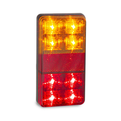 12V LED Stop/Tail/Indicator Lamp With Reflex Reflector 2 Pack - LED AutoLamps