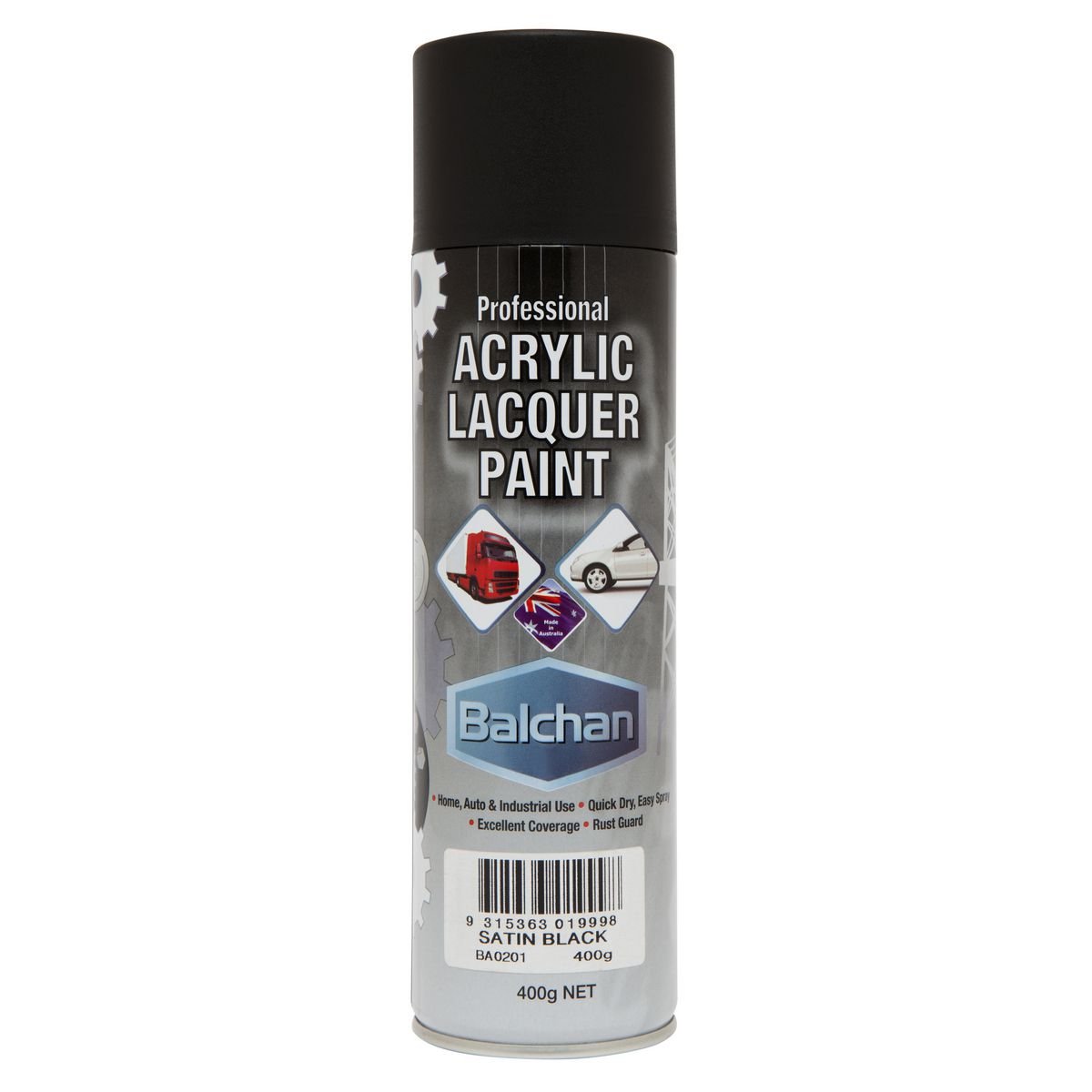 Professional Acrylic Satin Black 400g - Balchan