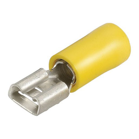Crimp Terminal Female Blade Yellow Insulated 6.3mm 12 Pieces - Narva