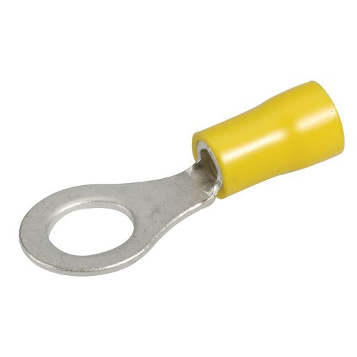 Crimp Terminal Ring Yellow Insulated 8.4mm 10 Piece - Narva