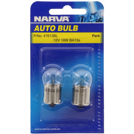 12V 10W R10W Bayonet BA15S Incandescent Globes 2 Pieces - Narva