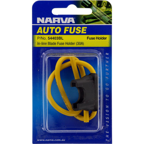 In-Line Standard ATS Blade Fuse Holder 1 Way 30A 1 Piece - Narva