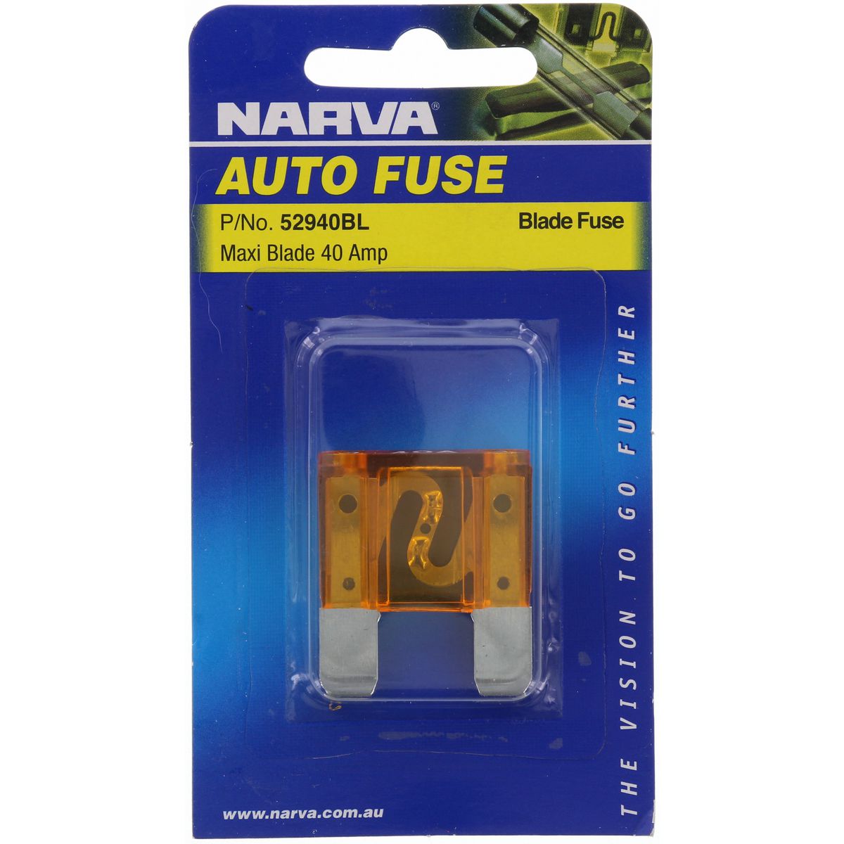 Maxi Blade Fuse 40A Orange 1 Piece - Narva
