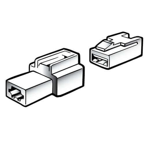 1 Way Male Quick Connector Housing 2 Piece - Narva