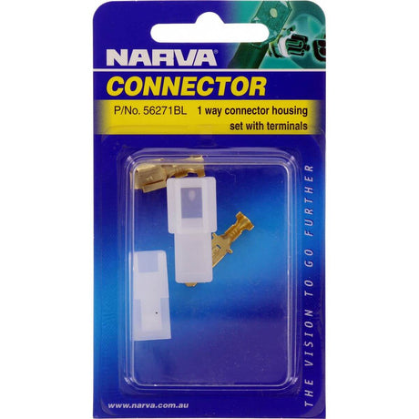 1 Way Male Quick Connector Housing 2 Piece - Narva