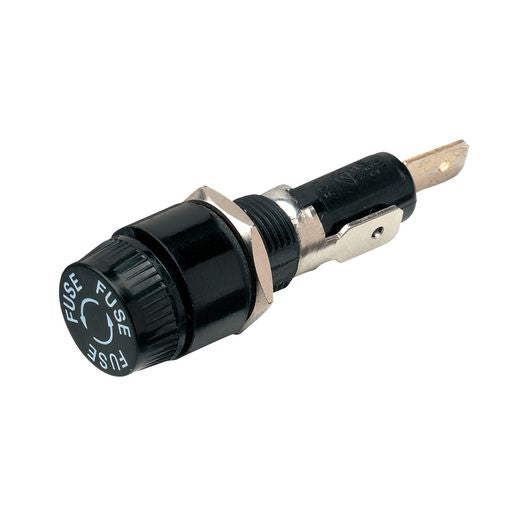 Panel Mount Fuse Holder 3AG Glass 1 Way 10A 1 Piece - Narva