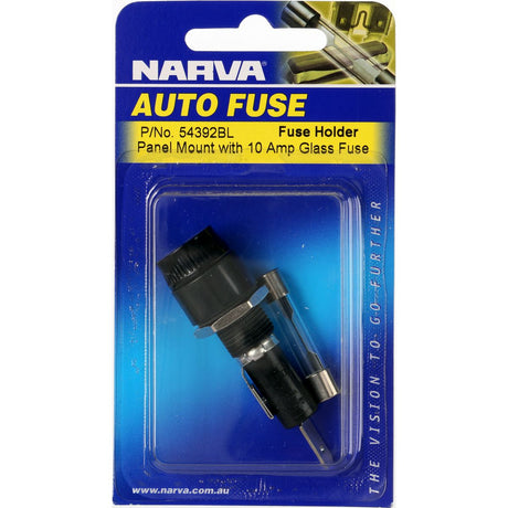 Panel Mount Fuse Holder 3AG Glass 1 Way 10A 1 Piece - Narva | Universal Auto Spares