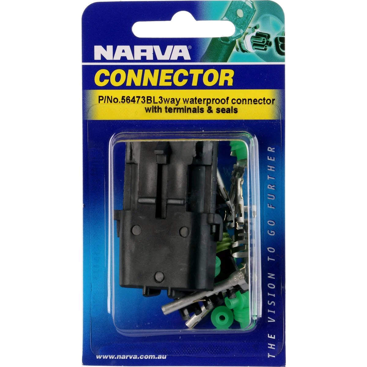 3 Way Female Waterproof Connector Housing 1 Kit - Narva
