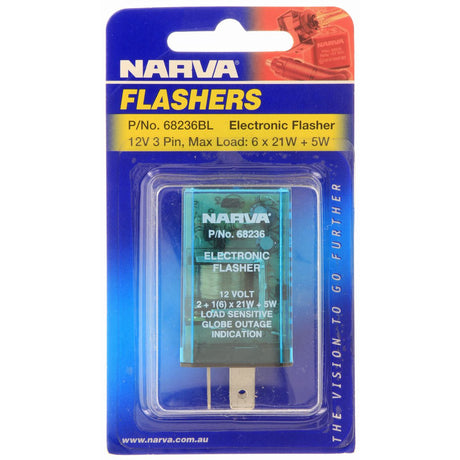 Electronic Flasher 12V 3 Pin - Narva | Universal Auto Spares