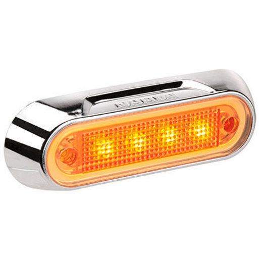 10-30 Volt Model 8 Led Front End Outline Marker Lamp (Amber) - Narva