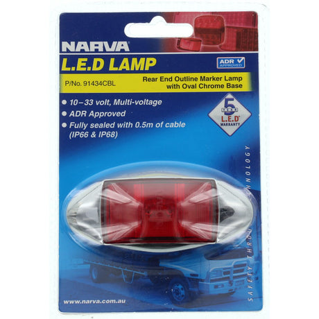Rear Marker Light Red LED LAMP 9 to 33V - Narva | Universal Auto Spares