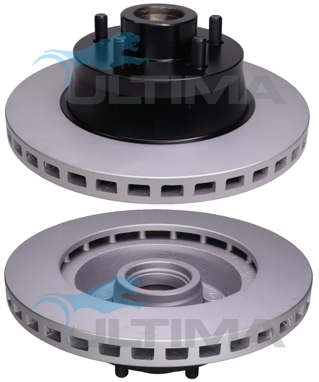 Brake Disc Rotor Front (F) Fits Falcon XB - XF Coated with Black Hat AAP107 - Ultima