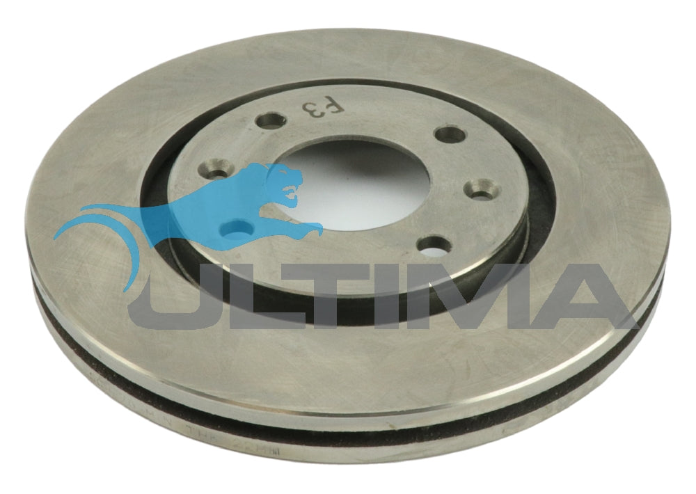 Brake Disc Rotor Fits Peugeot 1.8 / 2.1 T/D 97-99 14" Wheel 260mm AAP12052 - Ultima