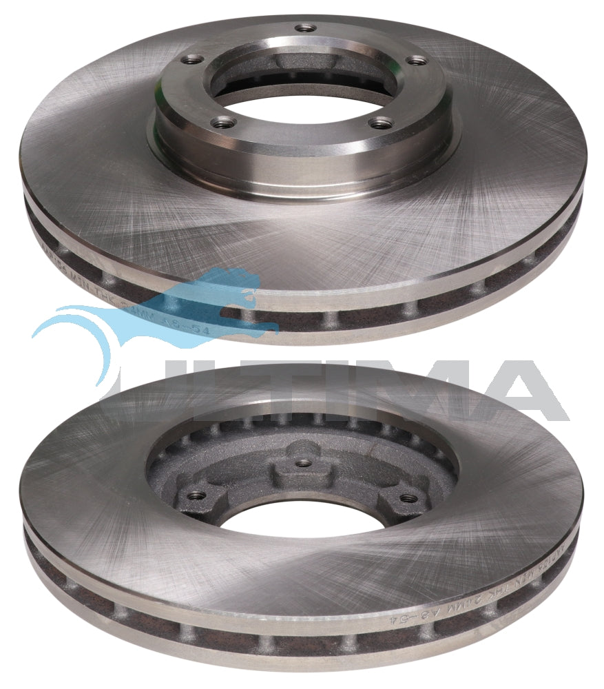 Brake Disc Rotor Front (F) Fits Hiace YH/LH 5,6,7, Hilux 2WD 83-, Dyna 100/150 85-88 AAP156 - Ultima