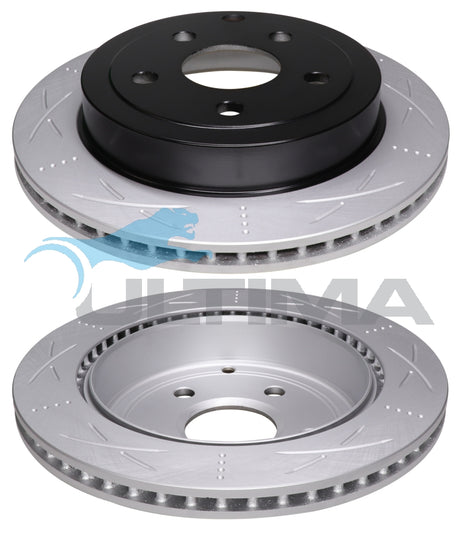 Brake Drum Rear (R) Fits Commodore VE V6 Dimpled & Slotted AAP2027S - Ultima