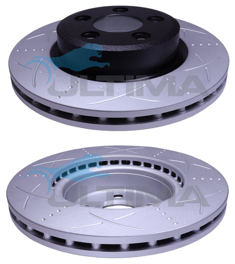 Slotted Front Rotor (F) Fits Falcon BF-FG, Territory TS, TX AAP2107S - Ultima