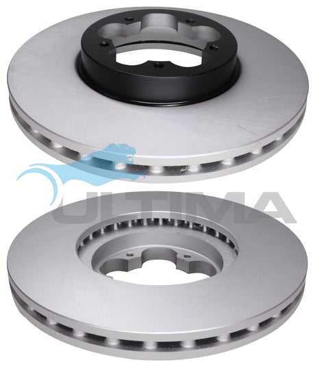 Brake Drum Front (F) Fits Transit VM RWD 7/06 - 02/08 10MM HOLE GEOMET COATED AAP2142 - Ultima