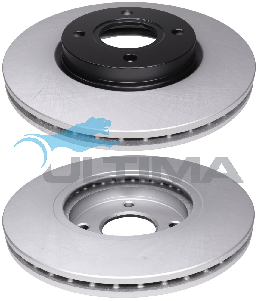 Front Rotor Fits Ford Fiesta ST Front WZ 08/2013-2019 278mm DIA. GEOMET COATED HIGH CARBON AAP2163HC - Ultima