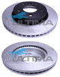 Brake Disc Rotor Front (BLK, SLOTTED) Fits VW AMAROK 2011- 302MM GEOMET COATED AAP2238S - Ultima