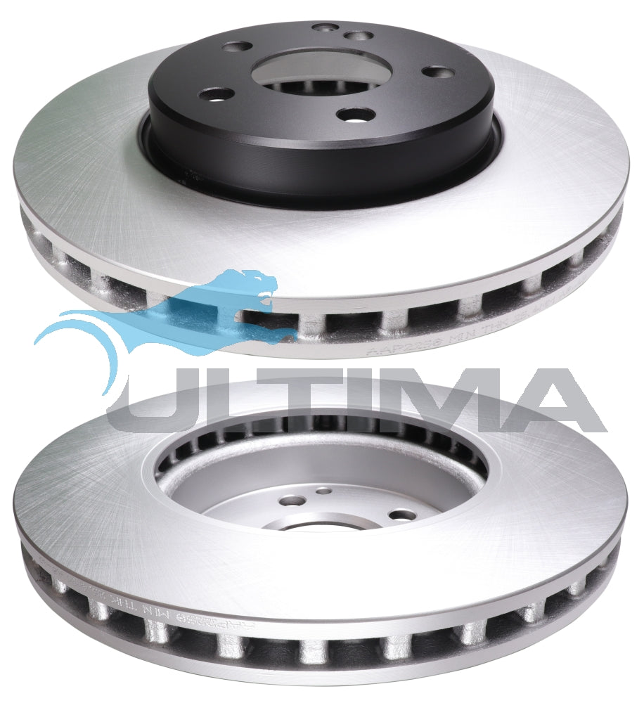 Brake Disc Rotor Front Fits MERCEDES BENZ E CLASS 200, 240, 270, 280 320 03/02-ON GEOMET COATED AAP2258 - Ultima