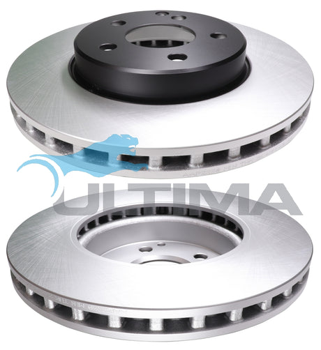 Brake Disc Rotor Front Fits MERCEDES BENZ E CLASS 200, 240, 270, 280 320 03/02-ON GEOMET COATED AAP2258 - Ultima