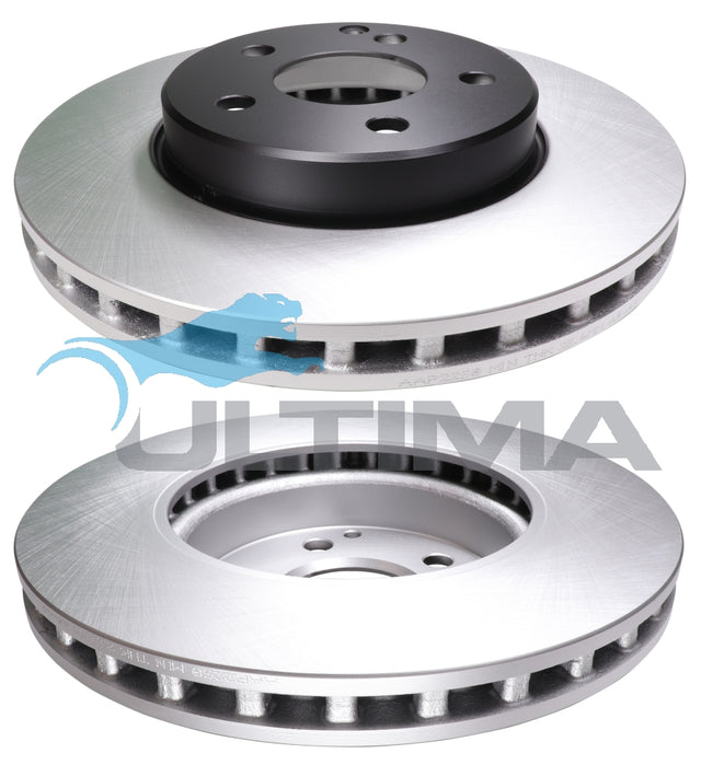 Brake Disc Rotor Front Fits MERCEDES BENZ E CLASS 200, 240, 270, 280 320 03/02-ON GEOMET COATED AAP2258 - Ultima