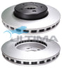 Brake Disc Rotor Front Fits MERCEDES BENZ E CLASS 200, 240, 270, 280 320 03/02-ON GEOMET COATED AAP2258 - Ultima