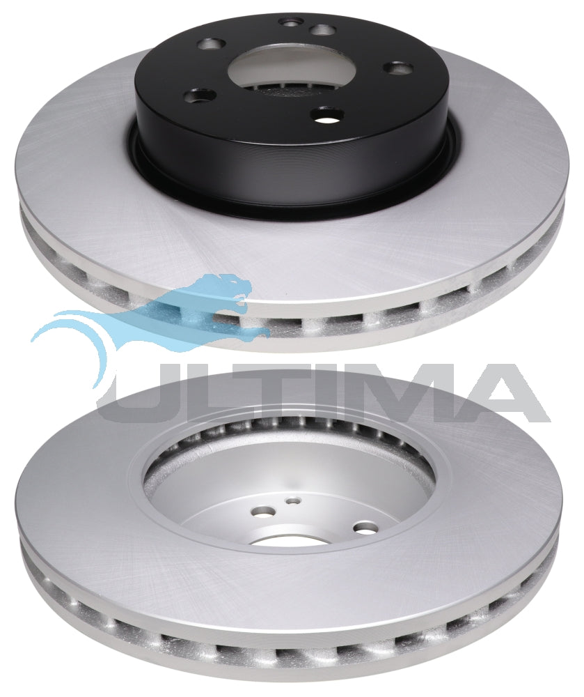 Brake Disc Rotor Front Fits MERCEDES C-CLASS 3/10- GEOMET COATED AAP2262 - Ultima