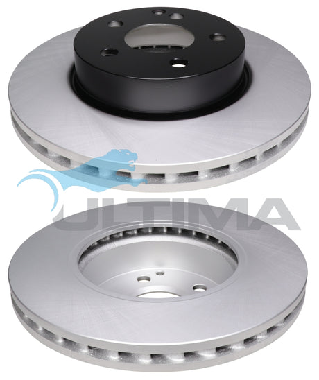 Brake Disc Rotor Front Fits MERCEDES C-CLASS 3/10- GEOMET COATED AAP2262 - Ultima