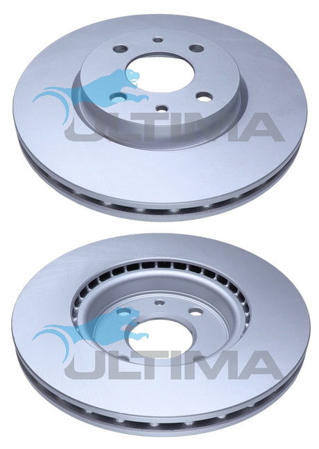 Brake Disc Rotor Front Fits FIAT 500 PANDA, ALFA MITO GEOMAT COATED. VENTED AAP2404 - Ultima