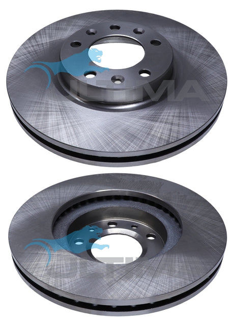 Brake Disc Rotor Fits PEUGEOT 407 05 ON, 508 2011 ON FRONT ROTOR AAP2410 - Ultima