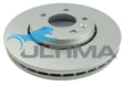 Brake Disc Rotor Front Fits TRAFIC 1.9, 2.0, 2.5 TD 2005 on 305MM GEOMET COATED AAP2412 - Ultima