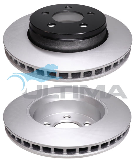 Brake Disc Rotor Front Fits DODGE NITRO 302MM OD GEO COAT AAP2424 - Ultima
