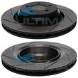 Brake Disc Rotor Rear Fits CHRYSLER 300C SRT8 05-12 350MM OD AAP2445 - Ultima