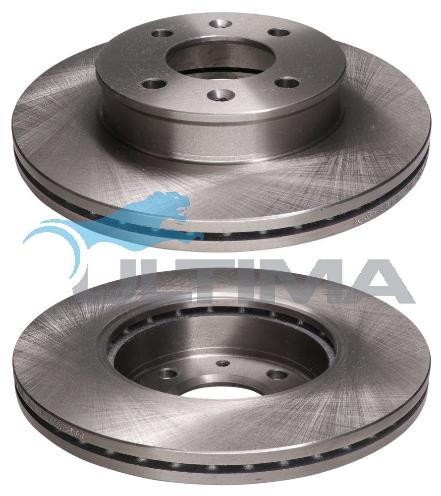 Brake Disc Rotor (Front) Fits Hyundai Getz TB 241mm OD (Non ABS) AAP2450 - Ultima