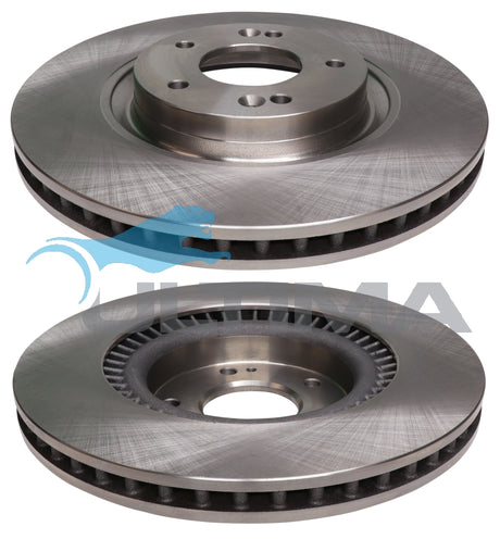 Brake Disc Rotor Front Fits HYUNDAI i40 (17& 18" WHEEL) 11 - 15 320MM AAP2472 - Ultima