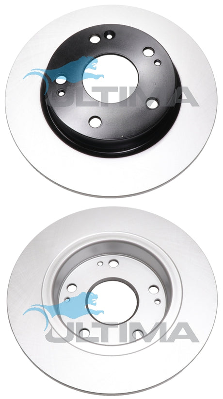 Brake Disc Rotor (R) Fits Honda Civic FC-FK Rear Rotor Geomat + Black Hat AAP2541 - Ultima