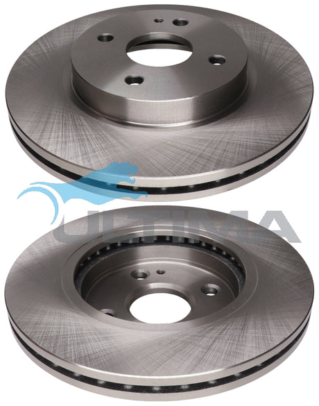Brake Disc Rotor (F) Fits Mazda2 DE, Ford Fiesta WS WT 23mm Thick AAP2568 - Ultima